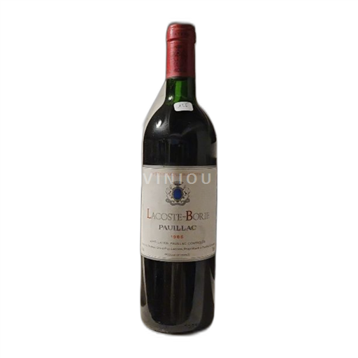 Bordeaux Pauillac Lacoste-Borie 1986