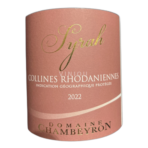 Alpy a Rhonské oblasti Rhodanské pahorkatiny Domaine Chambeyron 2022