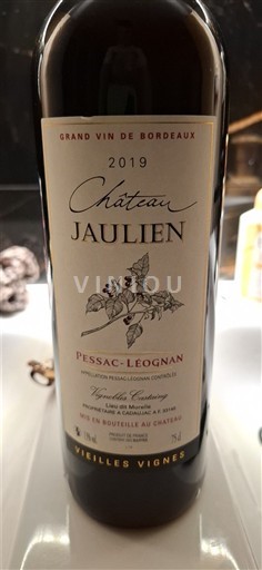 Bordeaux Pessac-Léognan Château Jaulien Vieilles Vignes 2019