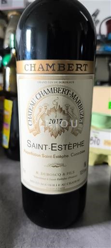 Burdeos Saint-Estèphe château CHAMBERT MARBUZET 2017