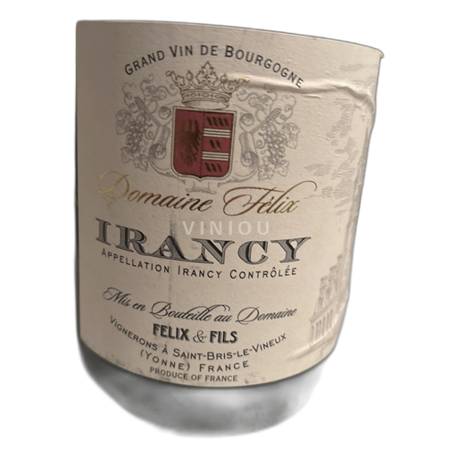 Vin Rouge sec Domaine Félix 2017 France Bourgogne Irancy AOC