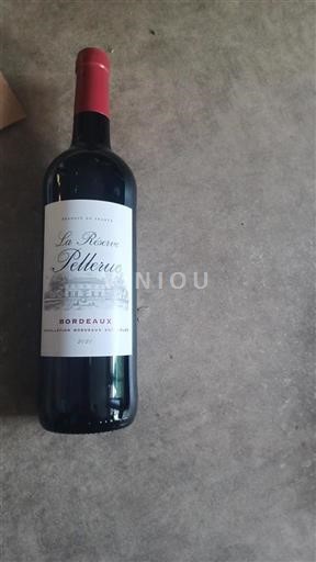 Vin Rouge sec La Réserve Pellerue 2021 France Bordeaux AOC