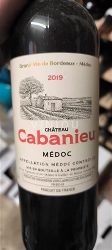 Bordeaux Médoc Château Cabanieu 2019