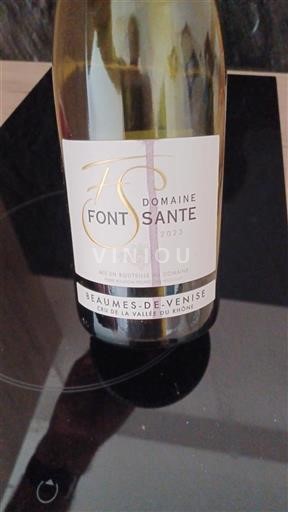 Rhônen laakso Beaumes de Venise Font Sante 2023