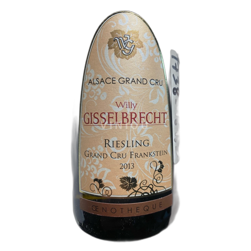 Vin Blanc sec Œnothèque Château Willy Gisselbrecht 2013 France Alsace AOC