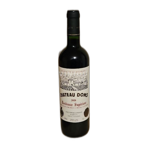 Bordéus Graves Chateau Doms Bordeaux supérieur 2018