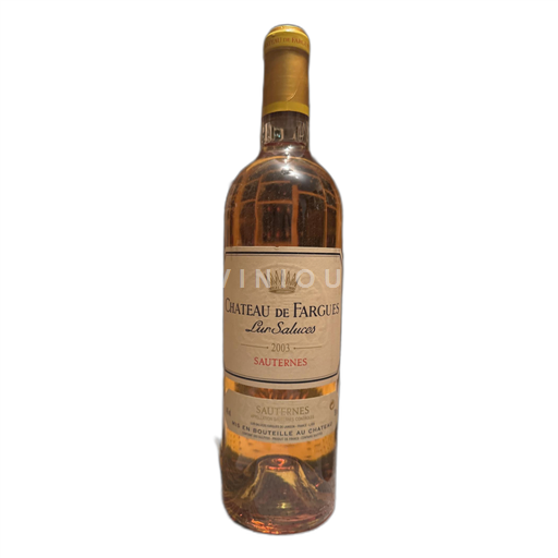 Bordéus Sauternes Chateau de Fargues Lur-Saluces 2003