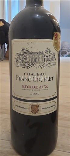 Bordeaux Château Franc Couplet 2022