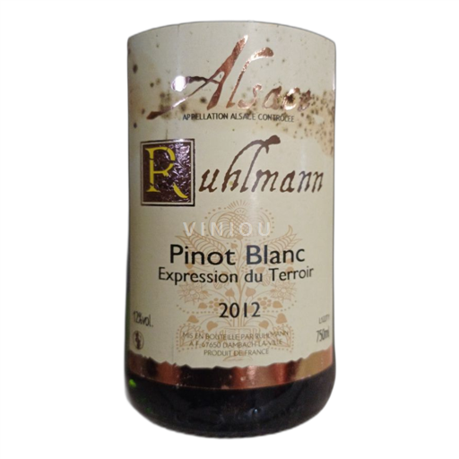 Alsácia Não especificado Ruhlmann Expression du Terroir 2012