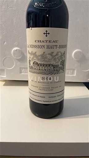 Bordeaux Pessac-Léognan Château la Mission Haut-Brion 2002