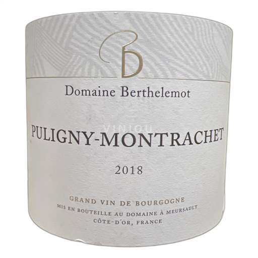 Bourgogne Puligny-montrachet Domaine Berthelemot 2018