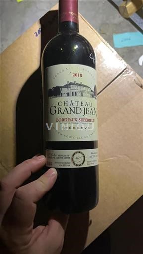 Bordeaux Bordeaux Supérieur Château Grand Jean Réserve 2018