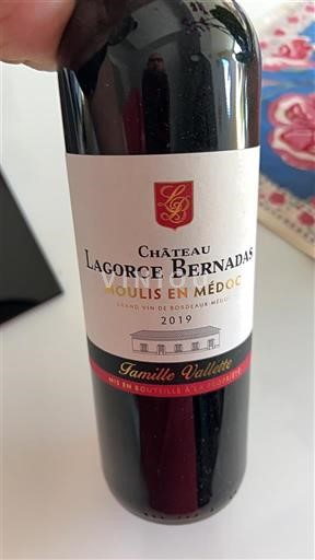 Bordeaux Moulis-en-Médoc Château Lagorce Bernadas 2019