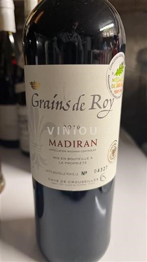 Zuidwest-Frankrijk Madiran Cave de Crouseilles Grains de Roy 2016