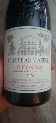 Valle del Ródano Gigondas Chateau Raspail 2020