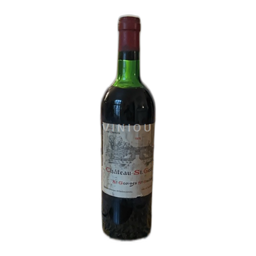 Bordeaux Saint-Georges-Saint-Émilion Château St. Georges 1975