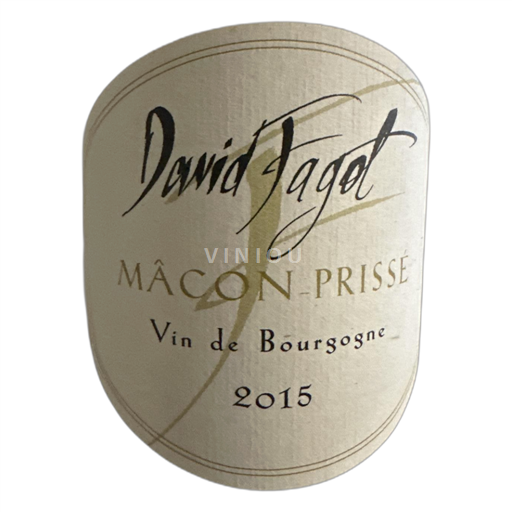 Bourgogne Mâcon och Mâcon-Villages David Fagot 2015