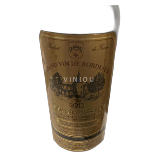 Vin Rouge sec Prestige Château Seguin 2012 France Bordeaux AOC