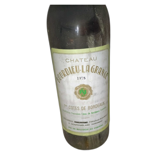 Bordeaux Premières Côtes de Bordeaux Château Bourdieu-Lagrange 1978
