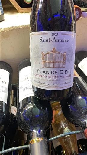 Vin Rouge sec Domaine Saint-Antoine 2023 France Vallée du Rhône Côtes-du-rhône-villages AOC