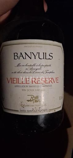Roussillon Banyuls Cave de l'Abbé Rous Vieille Réserve Không niên vụ