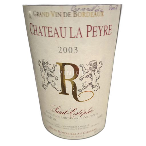 Bordeaux Saint-Estèphe Château La Peyre 2003