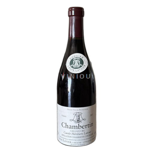 Bourgogne Chambertin Louis Latour - Cuvée Héritiers Latour 2007