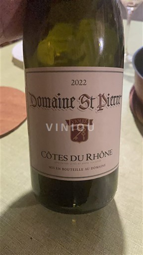 Thung lũng Rhône Côtes-du-rhône Domaine St Pierre 2022