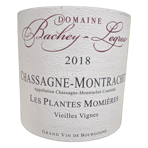 Bourgogne Chassagne-montrachet Domaine Bachey-Legro Les Plantes Momières Vieilles Vignes 2018