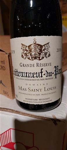 Lugina e Ronës Châteauneuf-du-Pape Mas Saint Louis Grande Réserve 2019