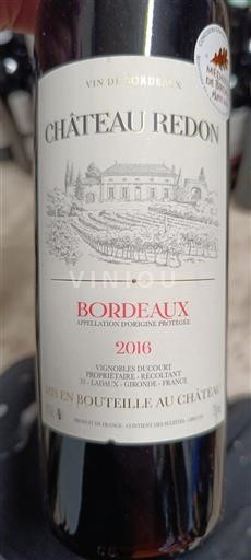 Burdeos Bordeaux Château Redon 2016
