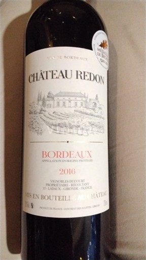Bordoja Bordo Château Redon 2016