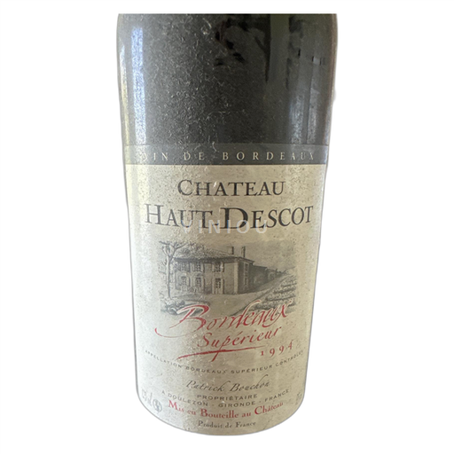 Bordeaux Bordeaux superiore Chateau Haut-Descot 1994