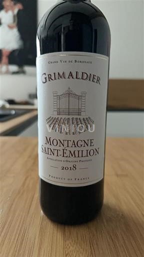 Burdeos Montagne-Saint-Émilion Grimaldier 2018