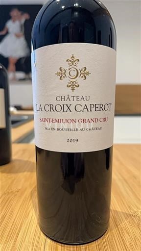 Vin Rouge sec Château La Croix Caperot 2019 France Bordeaux Saint-Émilion Grand Cru AOC