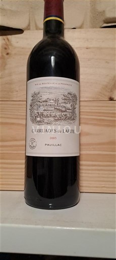 Bordeaux Pauillac Château Lafite Rothschild Carruades de Lafite 2003