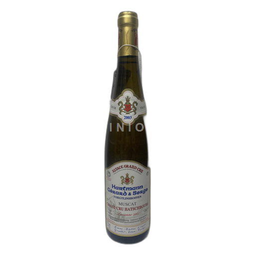 Alsace Alsace Grand Cru Hartmann Gérard & Serge Lucienne 2003