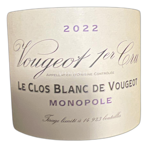 Burgundy Not Specified Le Clos Blanc de Vougeot 2022