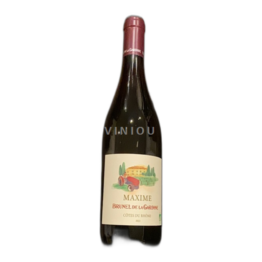 Vin Rouge sec Maxime Brunel de la Gardine 2022 France Vallée du Rhône Côtes-du-rhône AOC