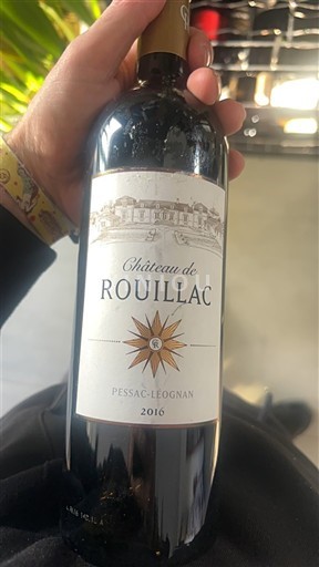 Bordeaux Pessac-Léognan Château de Rouillac 2016