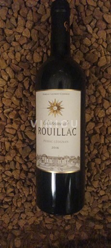 Бордо Пессак-Леоньян Château de Rouillac 2016