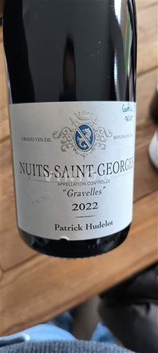 Burgundy Nuits-Saint-Georges Patrick Hudelot Gravelles 2022