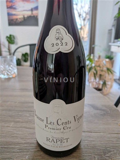 Burgundsko Beaune Premier Cru Domaine Rapet Les Cents Vignes 2022