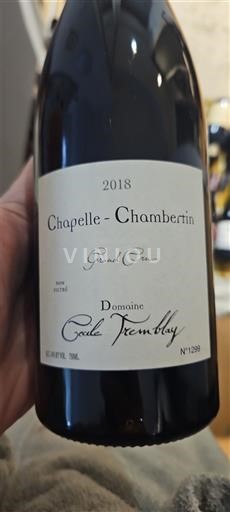 Burgundy Chapelle-Chambertin Grand Cru Domaine Cecile Tremblay 2018