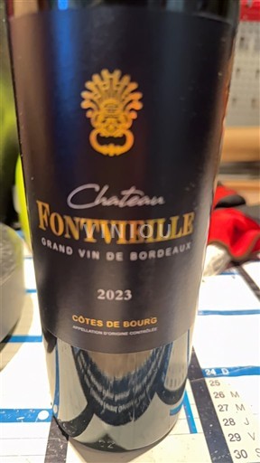 Bordeaux Côtes-de-bourg Château Fontvieille 2023