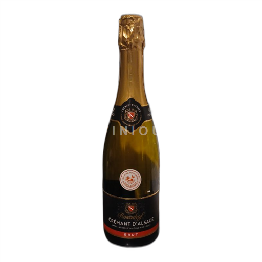 Vin Effervescent Blanc brut Rosendof Non millésimé France Alsace Crémant-d'alsace AOC