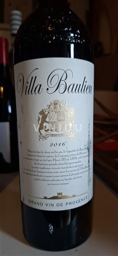 Provence Coteaux d'Aix-en-Provence Villa Baulieu 2016