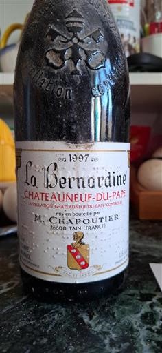Rhônedalen Châteauneuf-du-Pape M. Chapoutier La Bernardine 1997