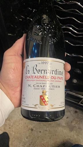 Rhônedalen Châteauneuf-du-Pape M. Chapoutier La Bernardine 1997