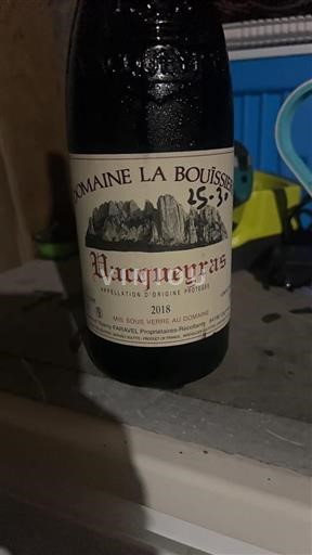 Rhône Valley Vacqueyras Domaine la Bouïssiere 2018
